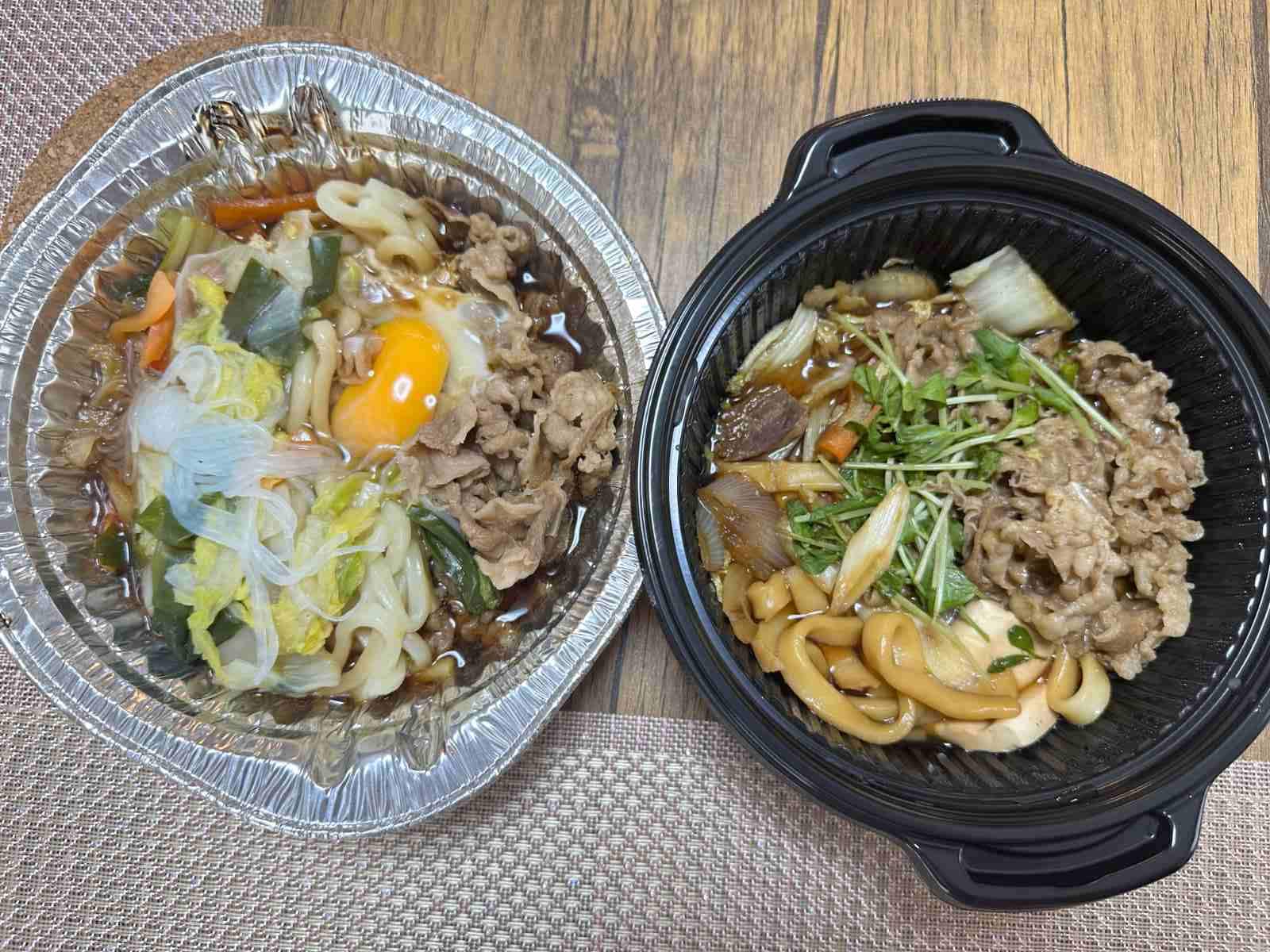 すき家の「牛すき鍋定食」と吉野家の「牛すき鍋膳」